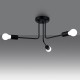 SOLLUX CANDELABRU NORAH 3 NEGRU SL.1450