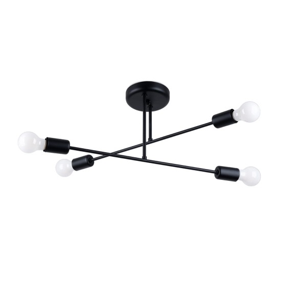 SOLLUX CANDELABRU NORAH 4 NEGRU SL.1451