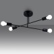 SOLLUX CANDELABRU NORAH 4 NEGRU SL.1451