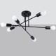 SOLLUX CANDELABRU NORAH 6 NEGRU SL.1453