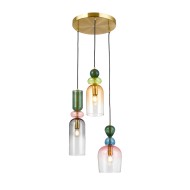 ITALUX Lampă suspendată  MANSO 3XЕ14 PND-37462-3A-MC-GD
