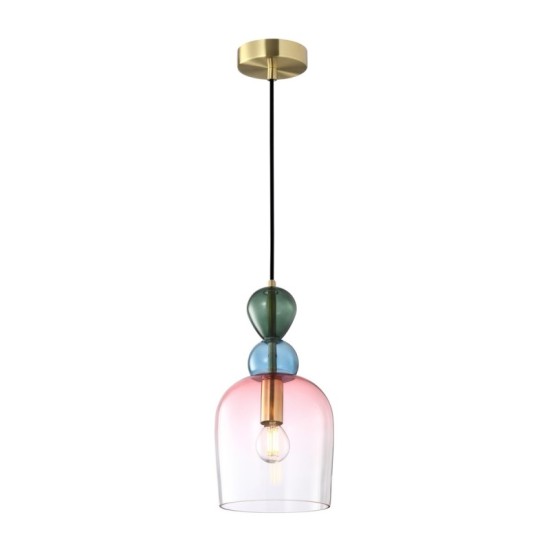 ITALUX Lampă suspendată  MANSO 1XЕ27 PND-37462B-MC-GD