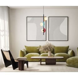 ITALUX ПЕНДЕЛ NAUTI ЦВЕТЕН СТЪКЛО, СТОМАНА 3ХG9 PND-37482-3V-MLTI