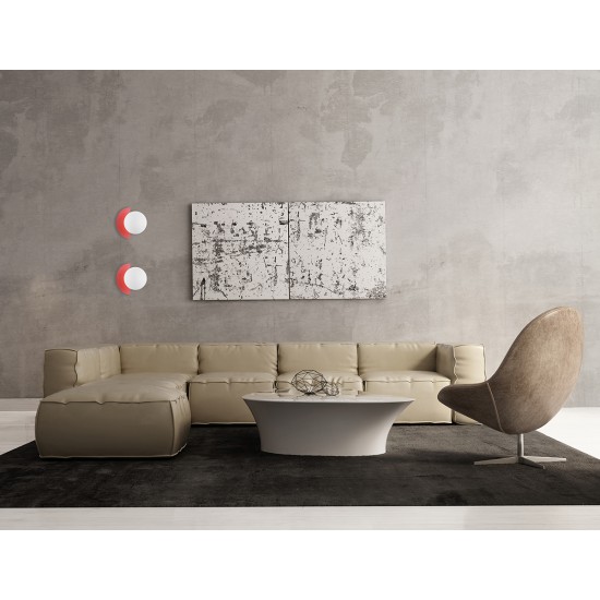 ITALUX АПЛИК NAUTI РОЗОВ СТЪКЛО, СТОМАНА 1ХG9 WL-37482-ROSE