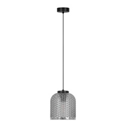KAJA PENDANT LAMP INGA GRAPHITE GLASS 1XE27 Ø18 K-5630