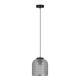 KAJA PENDANT LAMP INGA GRAPHITE GLASS 1XE27 Ø18 K-5630