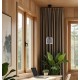 KAJA PENDANT LAMP INGA GRAPHITE GLASS 1XE27 Ø18 K-5630