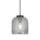 KAJA PENDANT LAMP INGA GRAPHITE GLASS 1XE27 Ø18 K-5630