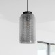 KAJA PENDANT LAMP INGA GRAPHITE GLASS 1XE27 Ø14 K-5631