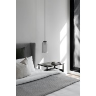 KAJA PENDANT LAMP INGA GRAPHITE GLASS 1XE27 Ø14 K-5631