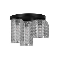 KAJA CEILING LAMP INGA GRAPHITE GLASS 3XE27 K-5635