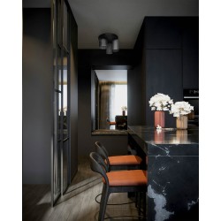 KAJA CEILING LAMP INGA GRAPHITE GLASS 3XE27 K-5635