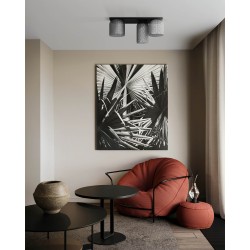 KAJA CEILING LAMP INGA GRAPHITE GLASS 3XE27 K-5636