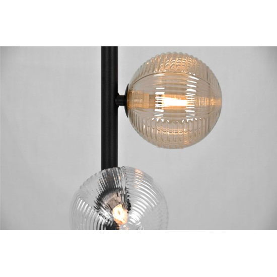 KAJA LAMPION SATURNO STICLA NEGRU 5XG9 K-5698