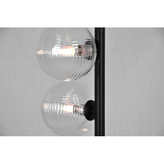 KAJA LAMPION SATURNO STICLA NEGRU 5XG9 K-5698