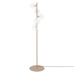 KAJA FLOOR LAMP TESORO GLASS Ø12 BEIGE 5XG9 K-5702