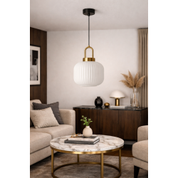 KAJA PENDANT LAMP DIOP WHITE GLASS E27 Ø20 K-5891