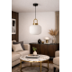 KAJA PENDANT LAMP FABIO WHITE GLASS E27 Ø20 K-5871