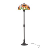 KAJA LAMPĂ DE PODEAR TIFFANY SUNFLOWERS STICLA E27 K-F16814