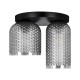 KAJA CEILING LAMP INGA GRAPHITE GLASS 2XE27 Ø14/Ø18 K-5634
