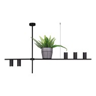 KAJA CANDELABRU NEGRU FLOWERBED K-4756 ROCCO