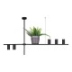 KAJA CANDELABRU NEGRU FLOWERBED K-4756 ROCCO