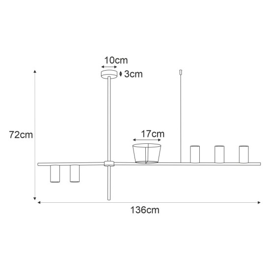 KAJA CANDELABRU NEGRU FLOWERBED K-4756 ROCCO