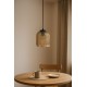 KAJA PENDANT LAMP CAPRI AMBER GLASS 1XE27 Ø18 K-5620