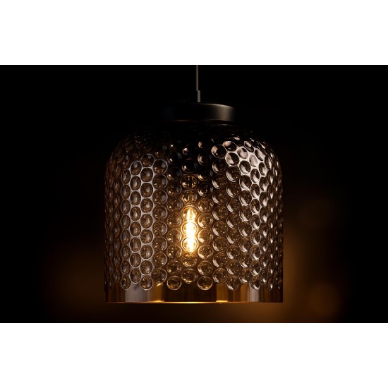 KAJA PENDANT LAMP CAPRI AMBER GLASS 1XE27 Ø18 K-5620