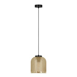 KAJA PENDANT LAMP CAPRI AMBER GLASS 1XE27 Ø18 K-5620