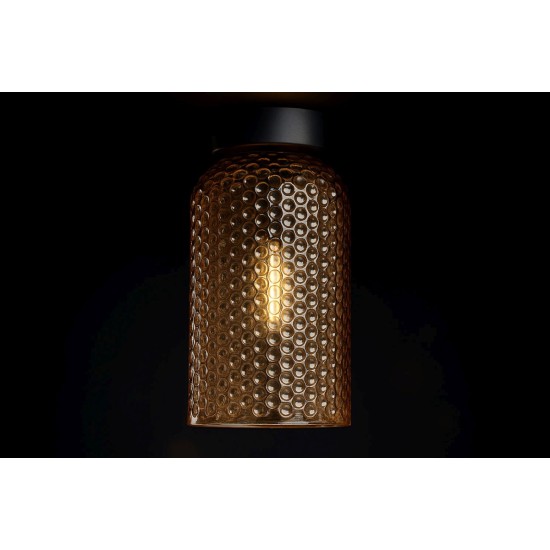KAJA CEILING LAMP CAPRI AMBER GLASS 1XE27 Ø14 K-5623