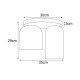 KAJA CEILING LAMP INGA GRAPHITE GLASS 2XE27 Ø14/Ø18 K-5634
