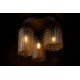 KAJA CEILING LAMP CAPRI AMBER GLASS 3XE27 K-5625