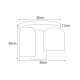 KAJA CEILING LAMP CAPRI AMBER GLASS 3XE27 K-5625