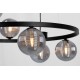 KAJA CANDELABRU MONZA  STICLA GRAFIT 6XG9 Ø12 K-5703