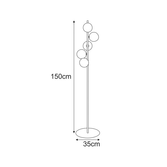 KAJA LAMPION TESORO STICLA Ø12 BEJ 5XG9 K-5702