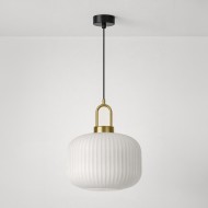 KAJA PENDANT LAMP DIOP WHITE GLASS E27 Ø30 K-5890