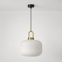 KAJA PENDANT LAMP DIOP WHITE GLASS E27 Ø30 K-5890
