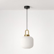 KAJA PENDANT LAMP DIOP WHITE GLASS E27 Ø20 K-5891