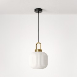 KAJA PENDANT LAMP DIOP WHITE GLASS E27 Ø20 K-5891