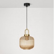 KAJA PENDANT LAMP ARIA AMBER GLASS E27 Ø20 K-5896