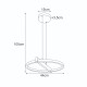 KAJA PENDANT TIVOLI  BLACK МЕТАЛ 24W LED 2880Lm Ø44 K-8230