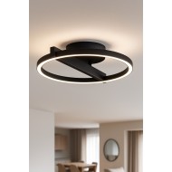 KAJA CELING LAMP TIVOLI  BLACK METAL 24W LED 2880Lm Ø44 K-8231