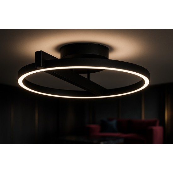KAJA ПЛАФОН TIVOLI ЧЕРНА МЕТАЛ 24W LED 2880Lm Ø44 K-8231