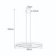 KAJA PENDANT METIS GOLD METAL 36W LED 3000K/4000K 4320Lm Ø60 K-8233