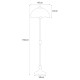 KAJA FLOOR LAMP TIFFANY BUTTERFLY GLASS E27 K-F161386
