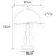 KAJA TABLE LAMP  TIFFANY ROSES GLASS E27 K-G16835