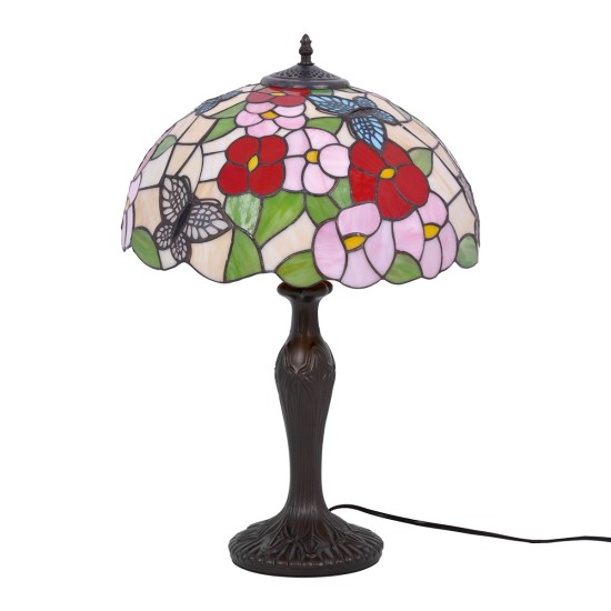 LAMPĂ DE MASĂ KAJA TIFFANY BUTTERFLY STICLA E27 K-G161386