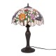 KAJA TABLE LAMP  TIFFANY ROSES GLASS E27 K-G16835