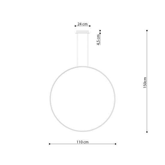 SOLLUX LED PENDUL RIO 110 3000K 1x70W IP20 TH.122